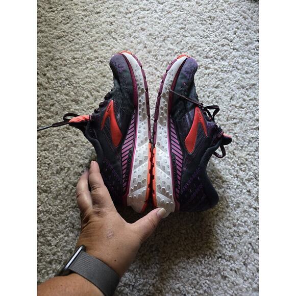 Brooks Transcend 6 Women's Running Shoes Size 9.5 Medium (B) Orange Purple Black - Picture 5 of 8